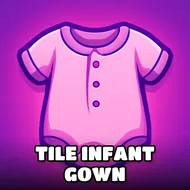 Tile Infant Gown - Dressup Baby game